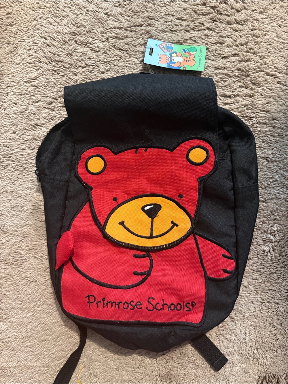 Kids Black & Red Bear Primrose schools Backpack